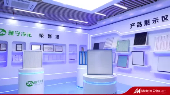 Yaning Certificated Customized Mini-Pleat HEPA Filter for Cleanroom